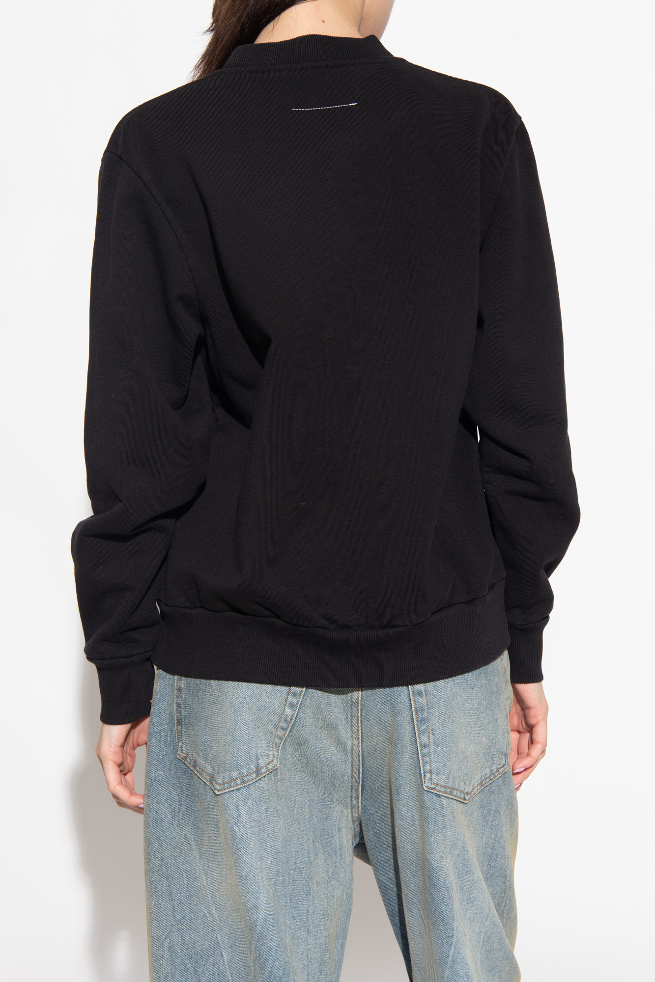 Maison Margiela logo-print Cotton Sweatshirt | White